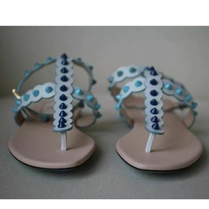 Fendi gladiator sandal in blue - size 38